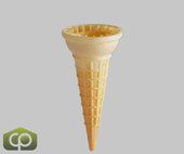 JOY #1 Pointed Bottom Cake Cone - 1056/Case for Classic Ice Cream Delights