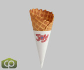 JOY Small Jacketed Waffle Cone - 276/Case | Insulated and Delicious