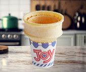 JOY #40 Flat Bottom Jacketed Cake Cone - 600/Case | Perfect Cones for Delightful Desserts