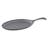 THERMALLOY Cast-Iron Oval Skillet 10x7.25" - Versatile Cooking and Superior Heat Retention 
