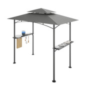 Chicken Pieces Grill Gazebo Grill Canopy Double Tiered BBQ Gazebo Outdoor BBQ Canopy 8 x 5 FT  