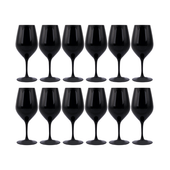 Spiegelau Authentis 12/Case 10.75 oz. Black Blind Wine Glass-Chicken Pieces