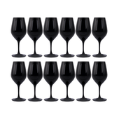 Spiegelau Authentis 12/Case 10.75 oz. Black Blind Wine Glass-Chicken Pieces