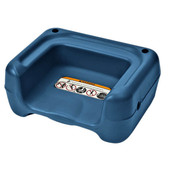 Koala Kare Blue Plastic Booster Seat with Safety Strap - Dual Height Versatility- CHICKEN PIECES