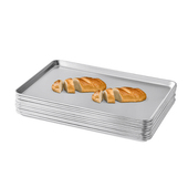 CP Bulk Case of 12 Heavy-Duty Full Size 16 Gauge 18" x 26" Wire in Rim Aluminum Bun / Sheet Pans- CHICKEN PIECES.