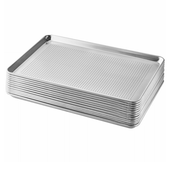 CP Bulk Case of 12 Full Size 19 Gauge 18" x 26" Wire in Rim Aluminum Perforated Bun / Sheet Pans- CHICKEN PIECES.