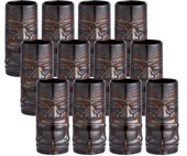 Tuxton Lava 16 oz. Ceramic Tiki Mug - 12/Pack | Unleash Fiery Fun with Lava-inspired Tumblers- CHICKEN PIECES