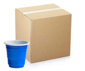 CP 2 oz. Blue Plastic Shot Cup - 1000/Case | Shoot Vibrant Shots in Fun Blue Cups-Chicken Pieces