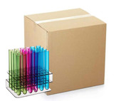 CP Test Tube Rack with 100 Assorted Neon Test Tube Shots/Shooters-Chicken Pieces