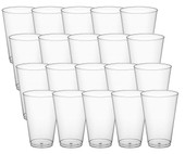 Chicken Pieces CP 14 oz. Clear Disposable Plastic Tumbler - 20/Pack | Convenient Clear Plastic Tumblers for Any Occasion 