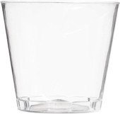 Fineline Quenchers 1 oz. Clear Hard Plastic Shot Cup - 2500/Case. CHICKEN PIECES.