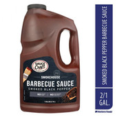 Sauce Craft Smoked Black Pepper BBQ Sauce 1 Gallon - 2/Case | Savory Pepper Infusion in Bulk