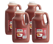 HEINZ Heinz 1 Gallon Hickory Smoked BBQ Sauce - 4/Case | Rich Smoky Flavor for Bulk Use 