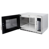 Amana Medium Duty Stainless Steel Commercial Microwave - 120V, 1200W | Precise Cooking with Push Button Controls