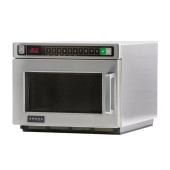 Amana Heavy-Duty Stainless Steel Commercial Microwave - 120V, 1000W | Efficient Cooking for Professional Kitchens