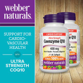 webber naturals Webber Naturals 400mg Coenzyme Q10 Softgels - 2-Pack (60-count Each) | Heart & Cellular Health 
