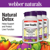 Webber Naturals Liver Health Capsules - 65-count, 3-pack | Comprehensive Liver Support-Chicken Pieces