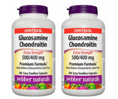 webber naturals Webber Naturals Glucosamine & Chondroitin Sulfate Capsules, 300-count, 2-pack | Joint Health Support 
