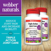 webber naturals Webber Naturals Triple Action Joint Care - 75 Caplets, 2-pack | Comprehensive Joint Health Support 