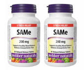 Webber Naturals SAMe 200 mg - 2 x 30 Tablets | Mood and Joint Support-Chicken Pieces