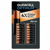 duracell Duracell Optimum AA Batteries with Power Boost Ingredients - 30-count | Enhanced Performance Power 