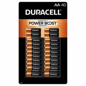 duracell Duracell CopperTop AA Batteries with Power Boost Ingredients - 40 count | Enhanced Performance Power 