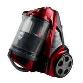 Atrix AHC-RR Revo Red 3 Qt. Bagless Canister Vacuum with HEPA Filtration and Tool Kit - 120V, 1400W