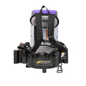 ProTeam Super Coach Pro 6 Qt. Backpack Vacuum with 107100 Xover Multi-Surface Telescoping Wand Kit, 20" Floor Tool, and Vac Station - 120V