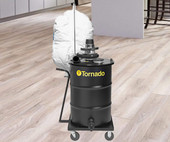 Tornado 55 Gallon Single Electric Wet/Dry Industrial Vacuum - High-Capacity Cleaning for Industrial Environments