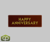 Chocolatree Happy Anniversary Chocolate Decoration - 300/Case - Celebrate with Delicious Chocolate Art