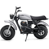  Mototec Trailcross 200cc 4-stroke Gas Mini Bike Grey 