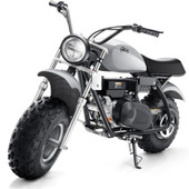 Mototec MotoTec Trailcross 200cc | 4-Stroke Gas Mini Bike | Sleek Grey Finish 