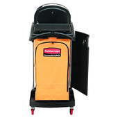 Rubbermaid High Security Janitor Cart with Locking Hood and Cabinets- Chicken Pieces