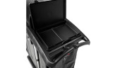 Rubbermaid Executive High Security Janitor Cart with Locking Hood and Cabinets - Secure Cleaning and Organization- Chicken Pieces
