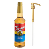 CHICKEN PIECES - Torani Classic Caramel Flavoring Syrup Plastic 750 mL Bonus Squeeze Pump