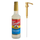 CHICKEN PIECES - Torani Coconut Flavoring Syrup Plastic 750 mL Bonus Squeeze Pump