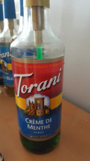 CHICKEN PIECES - Torani Creme de Menthe Flavoring Syrup Plastic 750 mL Bonus Squeeze Pump