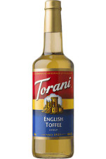 CHICKEN PIECES - Torani English Toffee Flavoring Syrup Plastic 750 mL Bonus Squeeze Pump