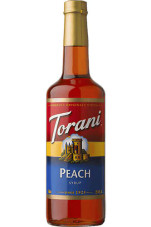 CHICKEN PIECES - Torani Peach Flavoring Syrup Plastic 750 mL Bonus Squeeze Pump