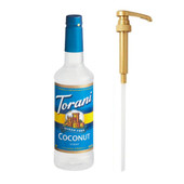 torani Torani Sugar-Free Coconut Flavoring Syrup Plastic 750 mL Bonus Squeeze Pump 