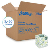 Kleenex Naturals Professional 90 Sheet Facial Tissue Cube - 36/Case