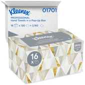 Kleenex 01701 Professional Sheet Hand Towels, 120 Sheets- 18 Boxes/Case (Total 2160 Sheets)