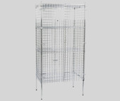 Chicken Pieces CP NSF Stationary Chrome Wire Security Cage Kit - 24" x 36" x 74" | Secure & Stable Storage Solution