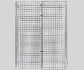Chicken Pieces CP NSF Chrome Wire Security Cage - 18" x 48" x 61" | Secure Storage Solution