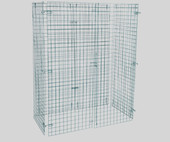 Chicken Pieces CP NSF Green Wire Security Cage - 24" x 48" x 61" | Secure Storage Solution