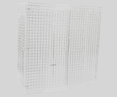 Chicken Pieces CP NSF Chrome Wire Security Cage - 18" x 60" x 61" | Secure Storage Solution