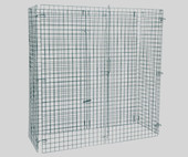 Chicken Pieces CP NSF Green Wire Security Cage - 24" x 60" x 61" | Secure Storage Solution