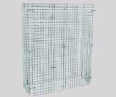 Chicken Pieces CP NSF Green Wire Security Cage - 18" x 48" x 61" | Secure Storage Solution