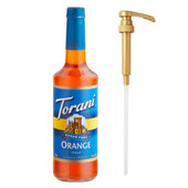 torani Torani Sugar-Free Orange Flavoring Syrup Plastic 750 mL Bonus Squeeze Pump 