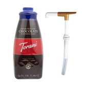 torani Torani Sugar-Free Dark Chocolate Flavoring Sauce 64 fl. oz. Bonus Squeeze Pump 